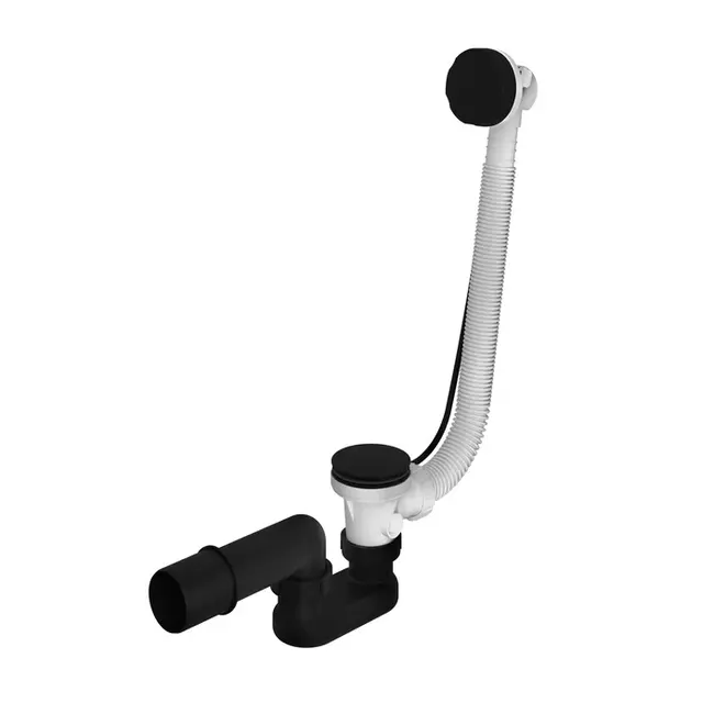 Hotbath Cobber P032 verlengde badoverloop in 2erschillende PVD kleuren