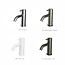 Hotbath Cobber M444 handdouche incl. wandsteun en doucheslang 4 kleuren