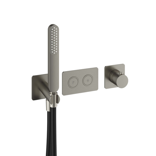 Hotbath Gal PB7071 bad/douche thermostaat met 2 stopkranen zonder uitloop