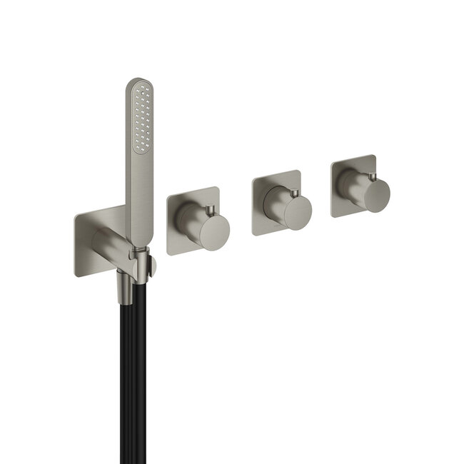 Hotbath Gal GL7071 bad/douche thermostaat met 2 stopkranen zonder uitloop