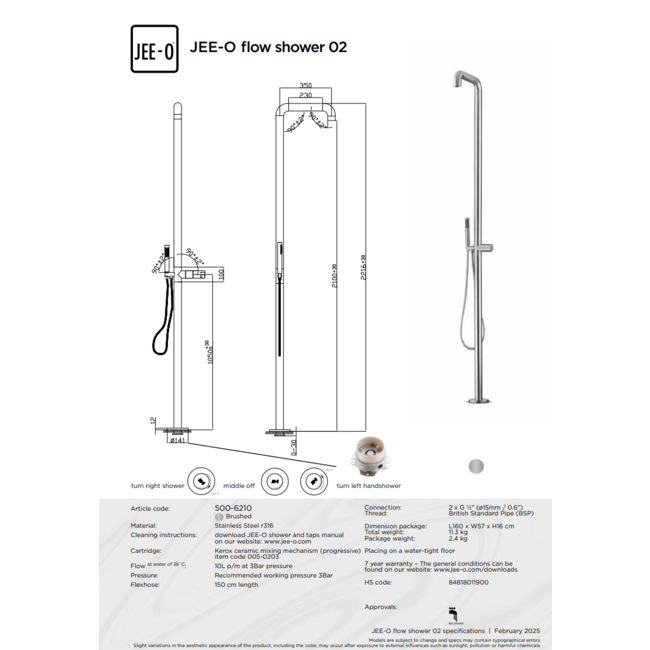 JEE-O buitendouche Flow 02