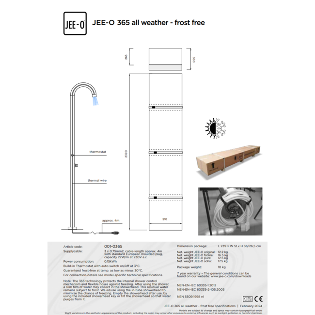 JEE-O buitendouche Fatline 04