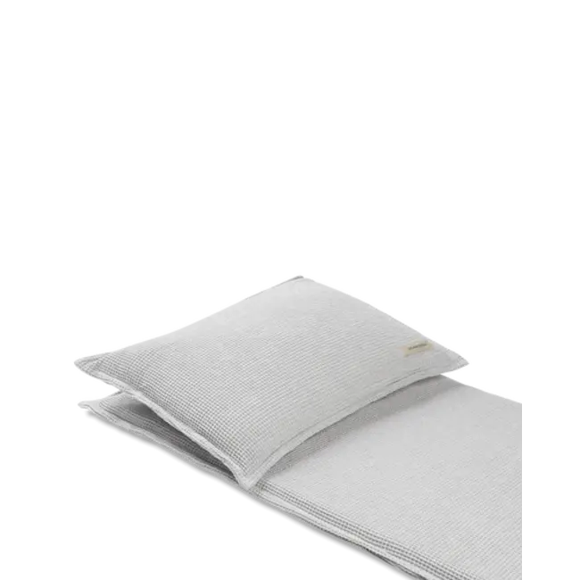 Saunasofa set Short licht grijs incl. mat en kussen