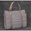 Saunasofa set Short taupe incl. mat en kussen