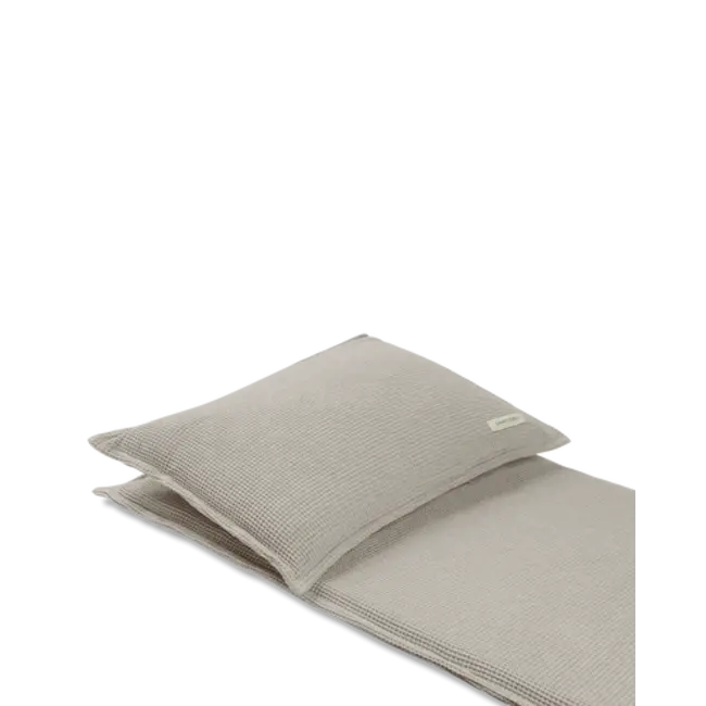 Saunasofa set Short taupe incl. mat en kussen