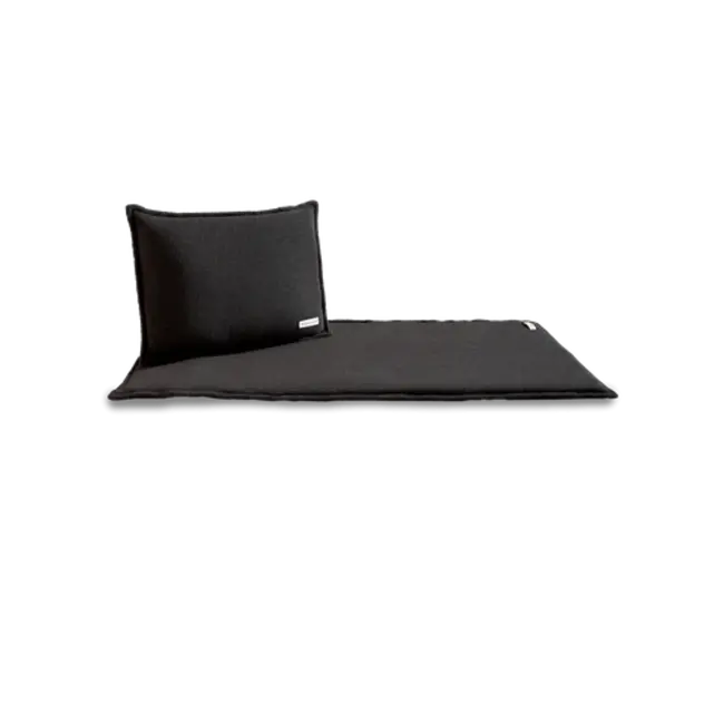 Saunasofa set Short antraciet incl. mat en kussen