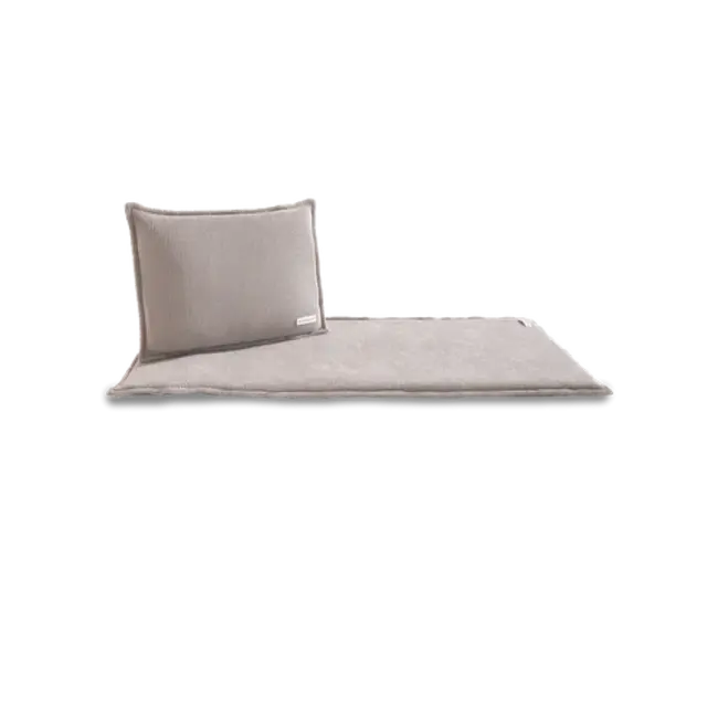 Saunasofa set Short taupe incl. mat en kussen