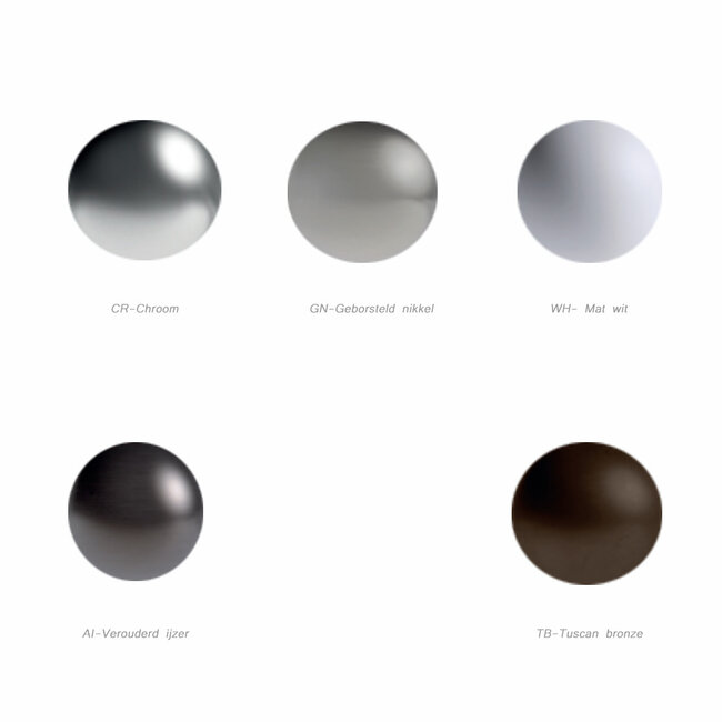 Hotbath &More BAA11 toiletborstelhouder wandmodel 5 kleuren