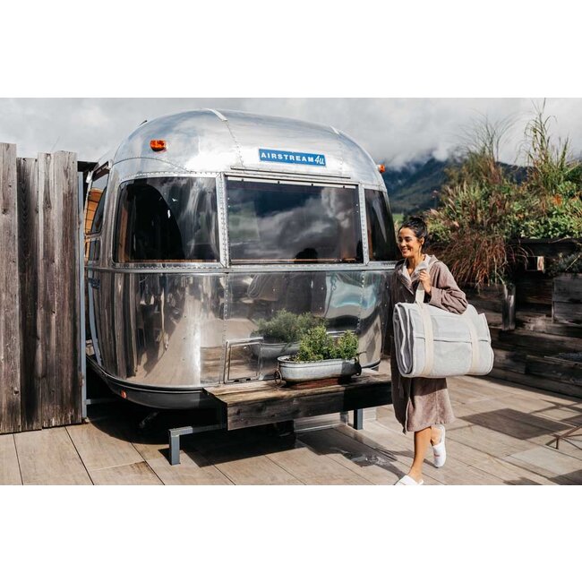 Saunasofa set Large ivory incl. mat en kussen