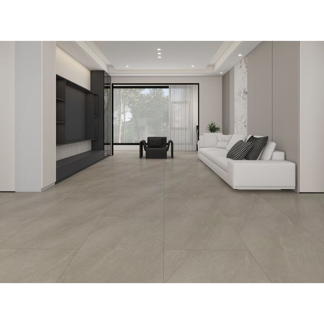 KS Tegels Vinyl tegel XL Taupe marmer