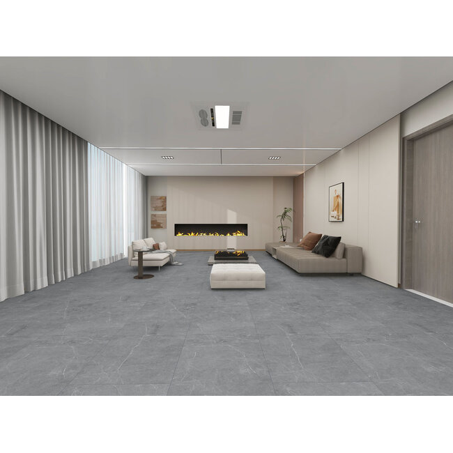 KS Tegels Vinyl tegel XL Grijs marmer