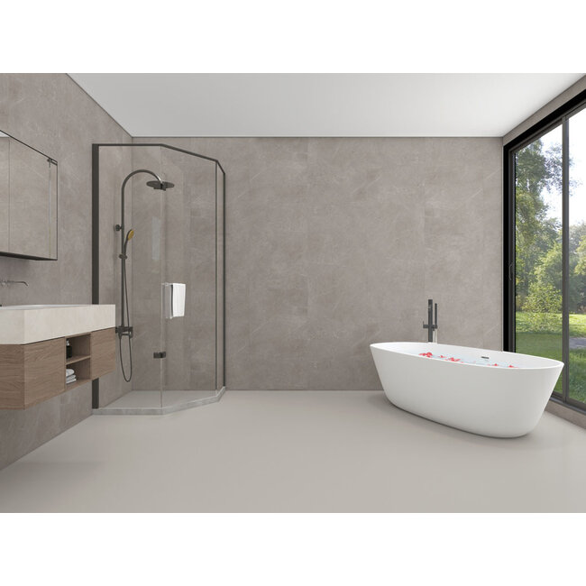 KS Tegels Vinyl wandpaneel Mist grijs