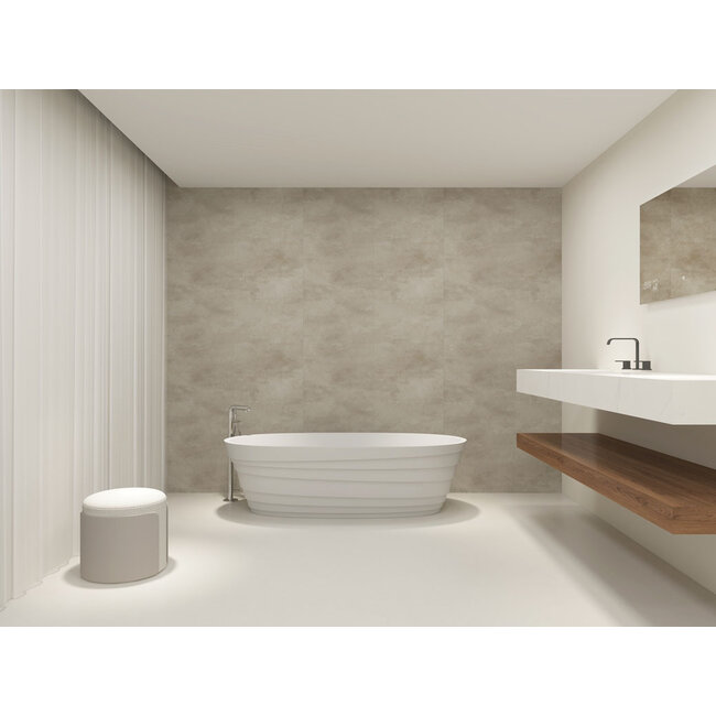 KS Tegels Vinyl wandpaneel Terrazzo leem