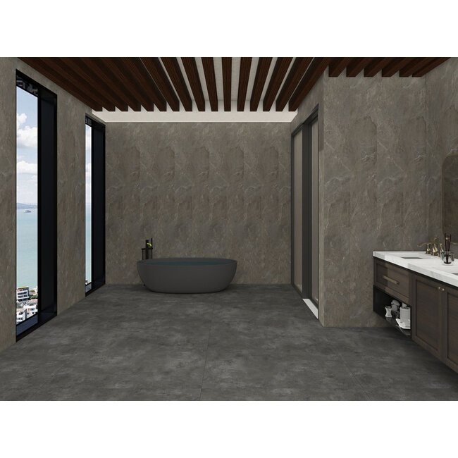 KS Tegels Vinyl wandpaneel Roestbruin