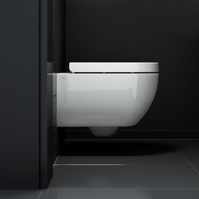 Clou New Hammock compact wandcloset zonder spoelrand 49x37 cm