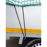 Premium maasnet - 250x160 cm - inclusief elastiek rondom - UV bestendig - net voor aanhanger