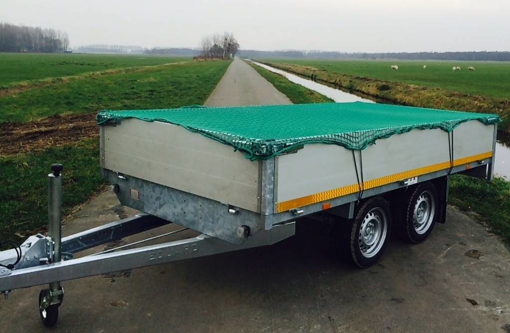 Premium maasnet - 350x180 cm - inclusief elastiek rondom - UV bestendig - net voor aanhanger