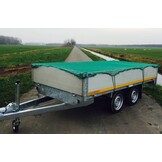 Premium maasnet - 350x250 cm - inclusief elastiek rondom - UV bestendig - net voor aanhanger