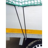 Premium maasnet - 370x250 cm - inclusief elastiek rondom - UV bestendig - net voor aanhanger