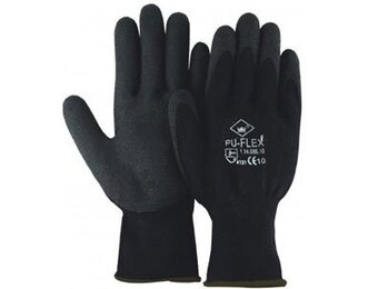 Set van 12 Griphandschoenen PU-flex met ventilerende rugzijde