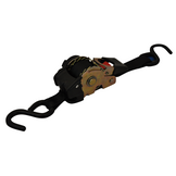 Automatisch oprollende spanband met twee S-haken 180x2,5 cm (300 kg)