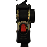 Automatisch oprollende spanband met twee S-haken 180x2,5 cm (300 kg)