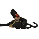 Automatisch oprollende spanband met twee S-haken 180x2,5 cm (300 kg)