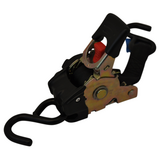 Automatisch oprollende spanband met twee S-haken 180x2,5 cm (300 kg)