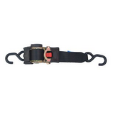 Automatisch oprollende spanband met twee S-haken 30x5 cm (750 kg)