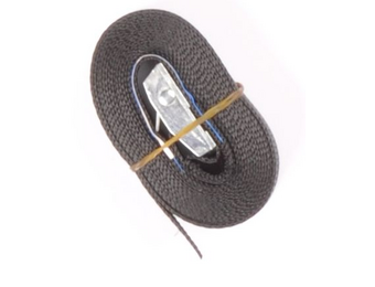 Sjorband zwart 300x2,5 cm (250 kg)