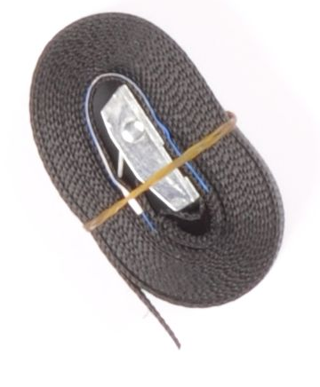 Sjorband zwart 300x2,5 cm (250 kg)