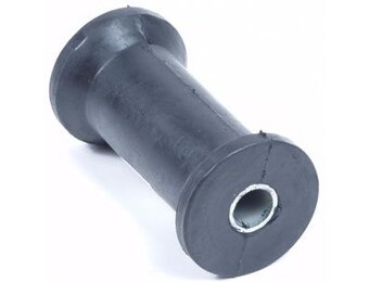 134x70 mm kielrol zwart 20 mm naafdiameter