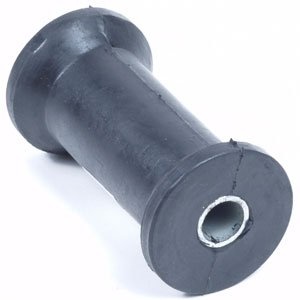 134x70 mm kielrol zwart 20 mm naafdiameter