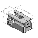 Albe disselslot Profi koker premium kwaliteit afwerking