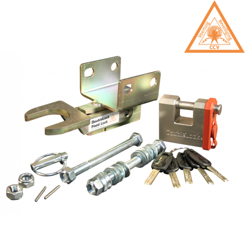 DoubleLock Type B Fixed Lock - SCM gekeurd onderbouw disselslot voor geremde koppelingen