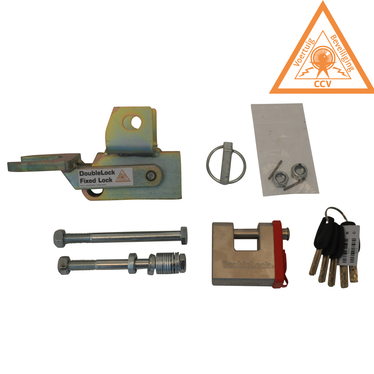 DoubleLock Type C Fixed Lock - SCM gekeurd onderbouw disselslot voor geremde koppelingen