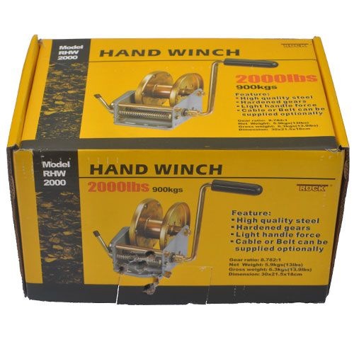 Handlier ongeremd 907 kg 8,7:1