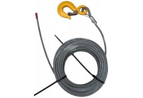 Lierkabel met haak (5,6 mm x 15,2 meter)