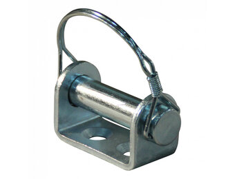 Opschroefbare scharnierhouder + Borgpen voor achterbord scharnier