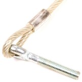 Achterklepkabel 45 cm - M8