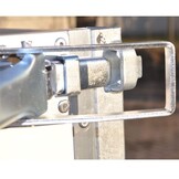 Spansluiting zijborden aanhanger op plaat 15x8 cm