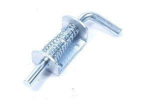 Schuifgrendel met trekveer vergrendelbaar