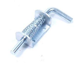 Schuifgrendel met trekveer vergrendelbaar