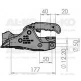 AL-KO AK301 - rond 50 mm - 3000 kg - geremde koppeling
