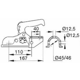 Winterhoff/Albe EM300RA - rond 45 mm - 3000 kg - geremde koppeling