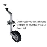 Winterhoff Neuswiel rond diameter 48 mm met rubberband en stalen velg