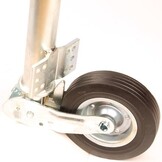 Neuswiel voor aanhanger 60 mm rond automatisch opklapbaar