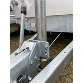 Neuswiel voor aanhanger 60 mm rond automatisch opklapbaar