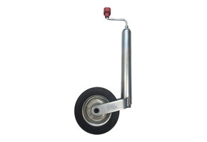 Alko Neuswiel Compact 48 mm, stalen velg met massief rubber wiel