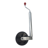 Neuswiel Caravan Plus Alko, rond diameter 48 mm, extra lang, kunststof velg met kunststof wiel met rubberprofiel.